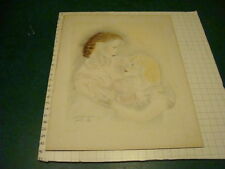 Vintage engraving mother d'occasion  Expédié en Belgium