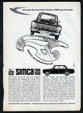 Alte werbung simca gebraucht kaufen  Deutschland