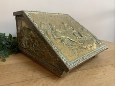 Brass coal box for sale  WIMBORNE