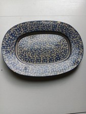 Inch blue spongeware for sale  Newport