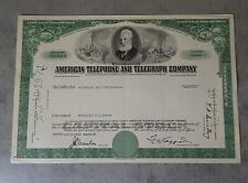 1966 CERTIFICADO COMPAÑÍA AMERICANA DE TELEFONÍA Y TELÉGRAFO ANTIGUA COLONIA TRUST COMP segunda mano  Embacar hacia Mexico