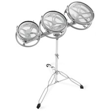 Conjunto de bateria Roto Tom com suporte - 6", 8", 10" toms com cabeças remo comprar usado  Enviando para Brazil