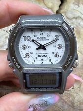 Zegarek męski Casio AW-61 Plastik Stal nierdzewna 100m Data Light Alarm Chron Beżowy Kwarcowy, używany na sprzedaż  PL