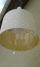 Lustre abat jour vintage 80's avec pampilles comprar usado  Enviando para Brazil