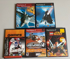 Lote de jogos PS2 Tony Hawk 4 Polar Express Star Wars NFL Game Day 2003 Ace Combat comprar usado  Enviando para Brazil