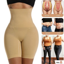 Shorts modelador de corpo feminino compressão cintura alta controle de barriga calças o dia todo comprar usado  Enviando para Brazil
