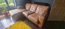 Dfs tan leather for sale  YORK