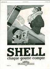 Publicité ancienne shell d'occasion  France