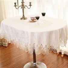 Toalha de mesa oval de luxo estilo europeu toalha de mesa redonda de renda, usado comprar usado  Enviando para Brazil
