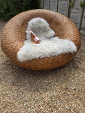 Vintage rattan mushroom for sale  WORTHING