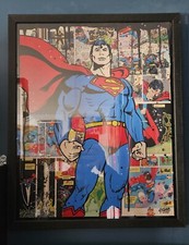 Tableau superman acrylics d'occasion  Tournan-en-Brie