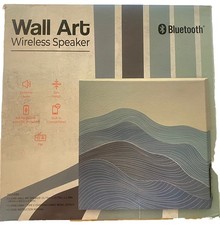 Alto-falante sem fio Bluetooth, arte de parede decorativa para casa, design de ondas caixa aberta, usado comprar usado  Enviando para Brazil