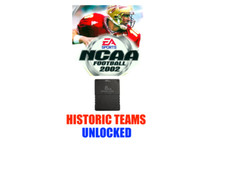 Cartão de memória desbloqueado NCAA Football 2002 Historic Teams Roster PS2 PlayStation 2 comprar usado  Enviando para Brazil