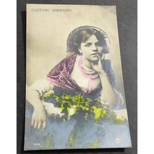Cartolina costumi lombardi usato  Alessandria