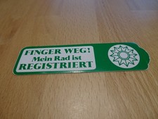 Aufkleber finger weg gebraucht kaufen Aufkleber finger weg gebraucht kaufen  Speyer