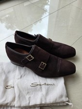 Santoni doublemonk braun gebraucht kaufen  Wilnsdorf