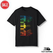 Camiseta presente manga curta instrumento músico teclado piano tamanhos P a 5XL comprar usado  Enviando para Brazil