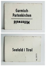 Zuglaufschild metall garmisch gebraucht kaufen Zuglaufschild metall garmisch gebraucht kaufen  Deutschland