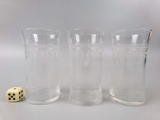 Edwardian etched tumblers for sale  RUISLIP