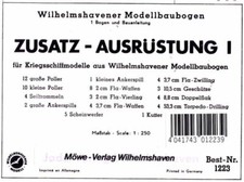 Wilhelmshavener modellbaubogen gebraucht kaufen  Pattensen