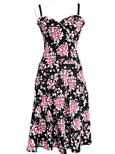 Vestido Portmans Vintage Tamanho 6-8 Floral Decote Querida Tecido Importado Retrô comprar usado  Enviando para Brazil