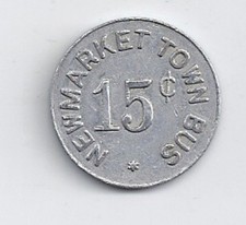 Newmarket Town Bus-Newmarket, Ontário, Canadá Transit Token ON 555 B comprar usado  Enviando para Brazil