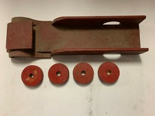 Carroceria e rodas vintage de madeira vermelha para caminhão de brinquedo comprar usado  Enviando para Brazil