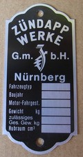 Typenschild ldtimer motorrad gebraucht kaufen  Hürtgenwald