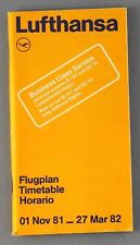 Lufthansa airline timetable for sale  LONDON