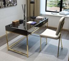 Designerski wysoki połysk Biurko Stół biurowy + fotel Meble Luksus Stal na sprzedaż  PL
