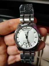 Relógio masculino automático Tissot Couturier T035407A data do dia, aço inoxidável, branco comprar usado  Enviando para Brazil