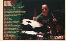 1995 pequena impressão anúncio de aros PureCussion montagem de bateria com Gregg Bissonette comprar usado  Enviando para Brazil
