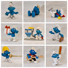 Vintage smurf figures for sale  SPALDING