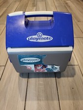 Igloo 7 Qt Playmate Pal barraca azul prata top flip aberto cooler  comprar usado  Enviando para Brazil