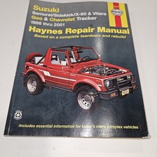 Tracker Geo 1986-2001 Suzuki Samurai Sidekick X-90 Vitara manual de reparo de loja comprar usado  Enviando para Brazil
