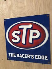 Placa publicitária de garagem óleo combustível gasolina STP Racing comprar usado  Enviando para Brazil