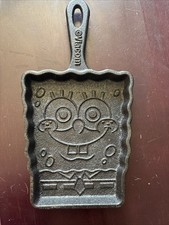 Bob Esponja Calça Quadrada Ferro Fundido Panqueca Frigideira Bolo Biscoito Molde comprar usado  Enviando para Brazil