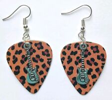 Leopard print guitar for sale  WOKING