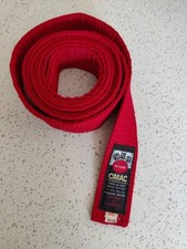 Cimac red belt for sale  CHESTERFIELD
