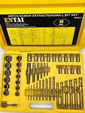 Conjunto de brocas/extrator de parafuso ENTAI 49 peças, conjunto de remoção profissional ''LEIA'' comprar usado  Enviando para Brazil