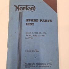 Norton model 16h for sale  DRIFFIELD