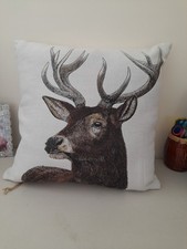 Tapestry deer cushion for sale  ROMFORD