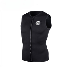 Colete de mergulho de neoprene com forro de toalha roupa de mergulho térmica sem mangas zíper frontal novo comprar usado  Enviando para Brazil