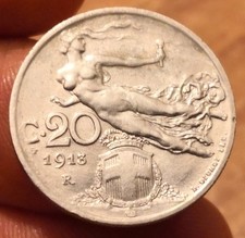 Moneta centesimi 1913 usato  Olbia