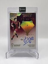 Joias da coroa da Copa do Mundo FIFA 2022 Eminence diamante autografado Luis Figo Portugal #5/5 comprar usado  Enviando para Brazil