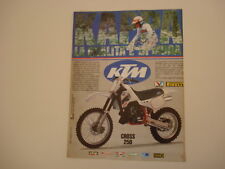 advertising Pubblicità 1988 MOTO KTM 250 CROSS comprar usado  Enviando para Brazil