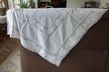 Weisse quadratische tischdecke gebraucht kaufen  Hamburg