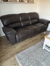 Dark brown leather for sale  HIGH WYCOMBE