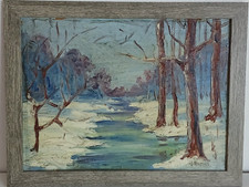 Vintage signed oil for sale  Milwaukee