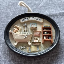 Badezimmer toiletten schild gebraucht kaufen  Thedinghausen